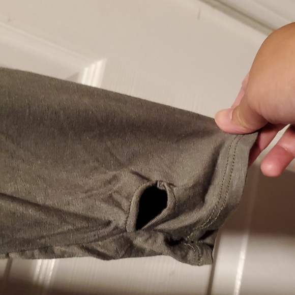 Rags & Couture Olive Green Women's Handkerchief Hem Dress - Size XL - Picture 4 of 8